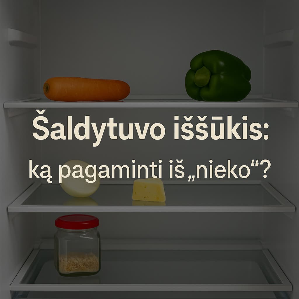 Šaldytuvo iššūkis: ką pagaminti iš „nieko“?