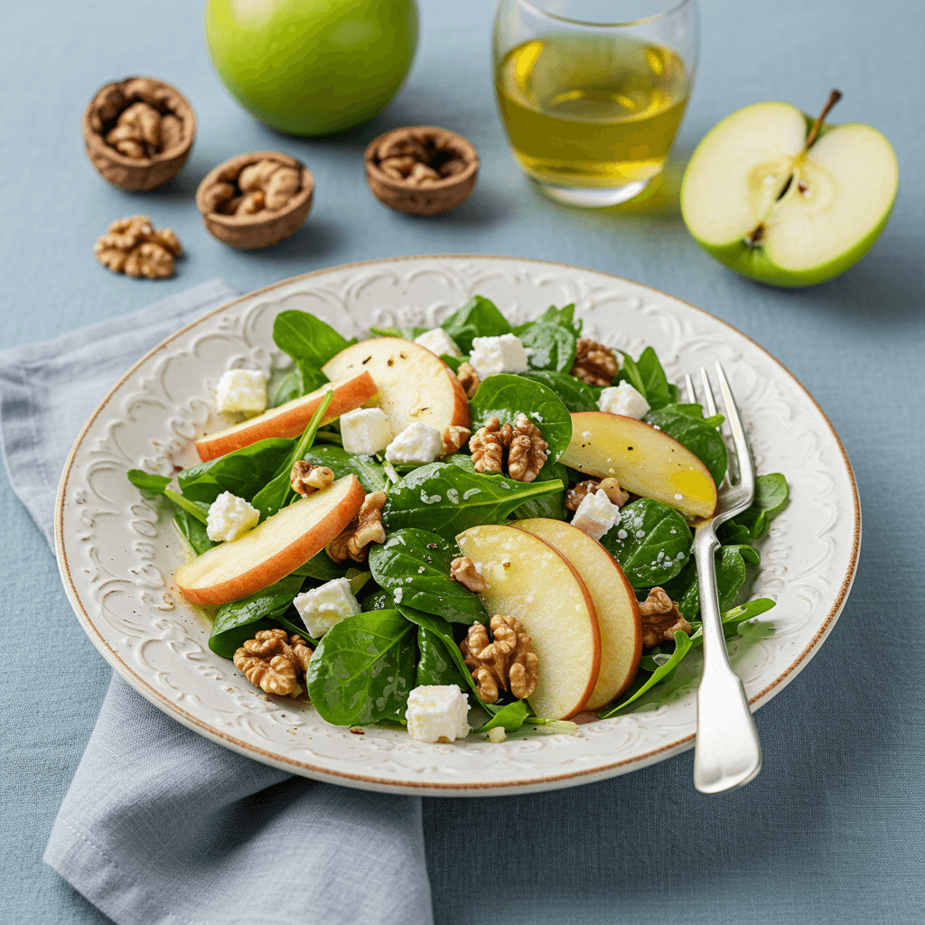 Crisp Apple and Feta Salad