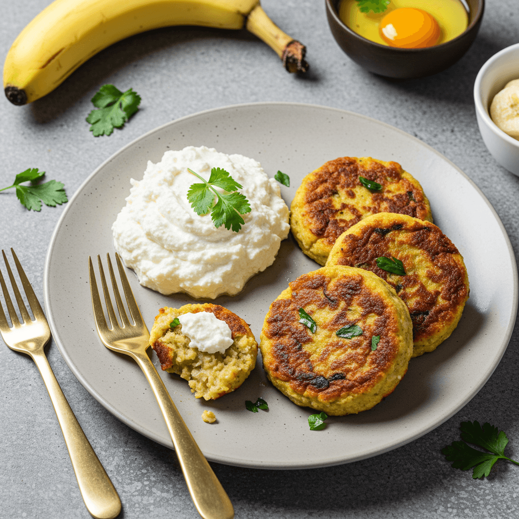 Easy Curd Cheese Banana Fritters Dinner