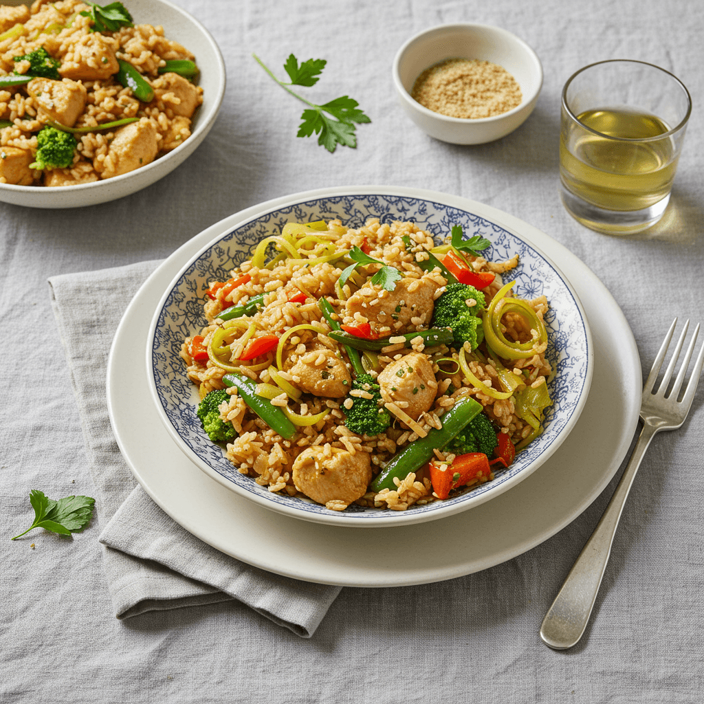 Royal Chicken and Veggie Rice Bowl