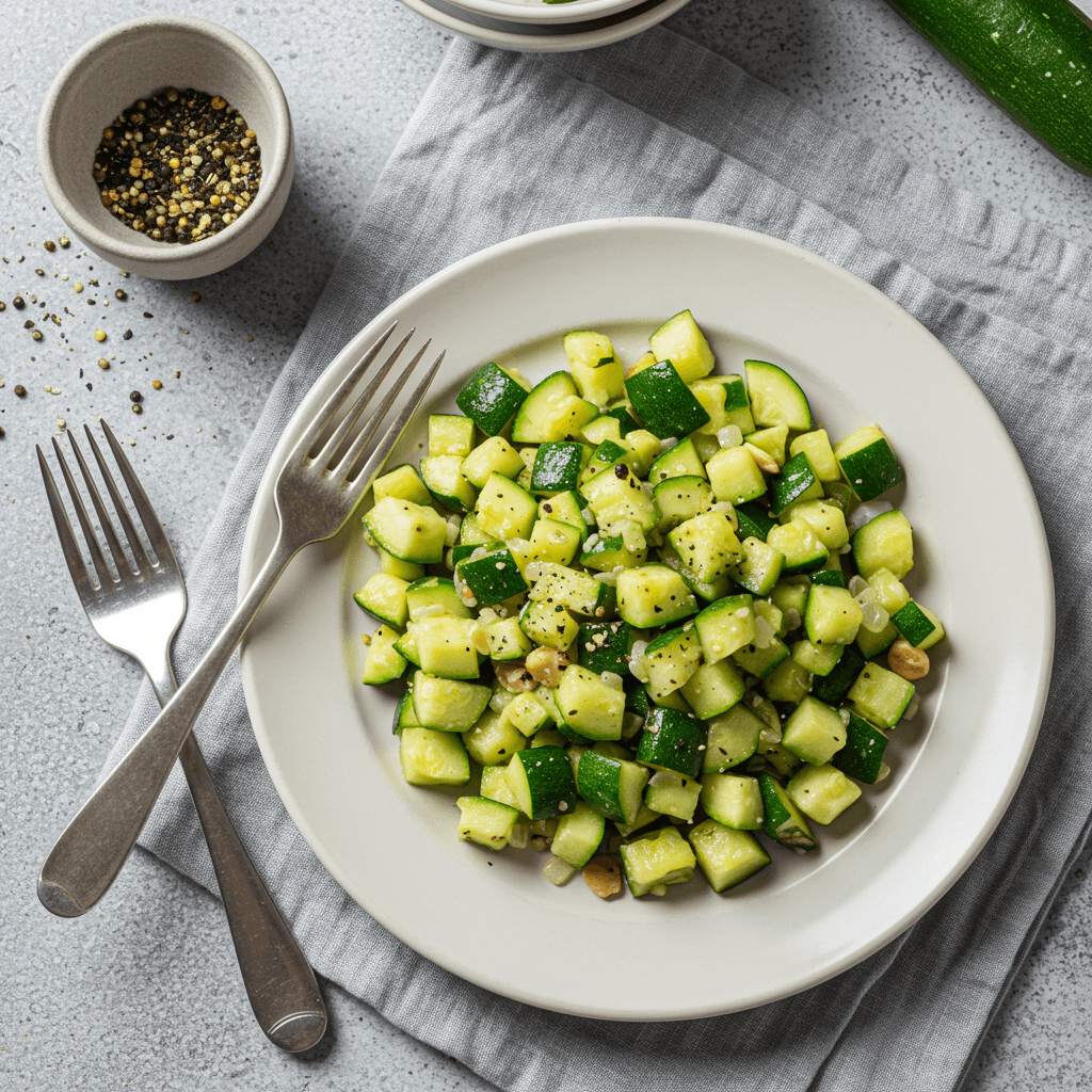 Simple Budget Zucchini Skillet Lunch