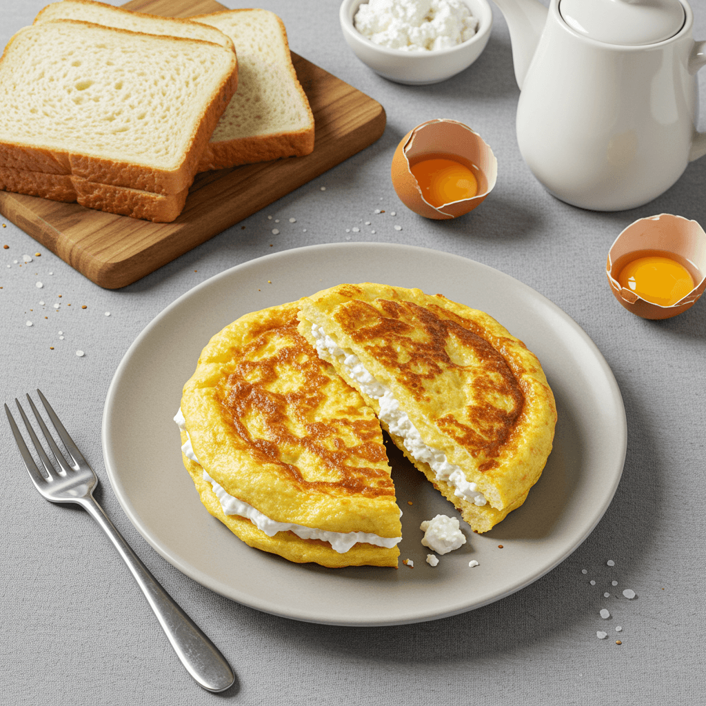 Gourmet skrudinta duona su varške ir uogomis