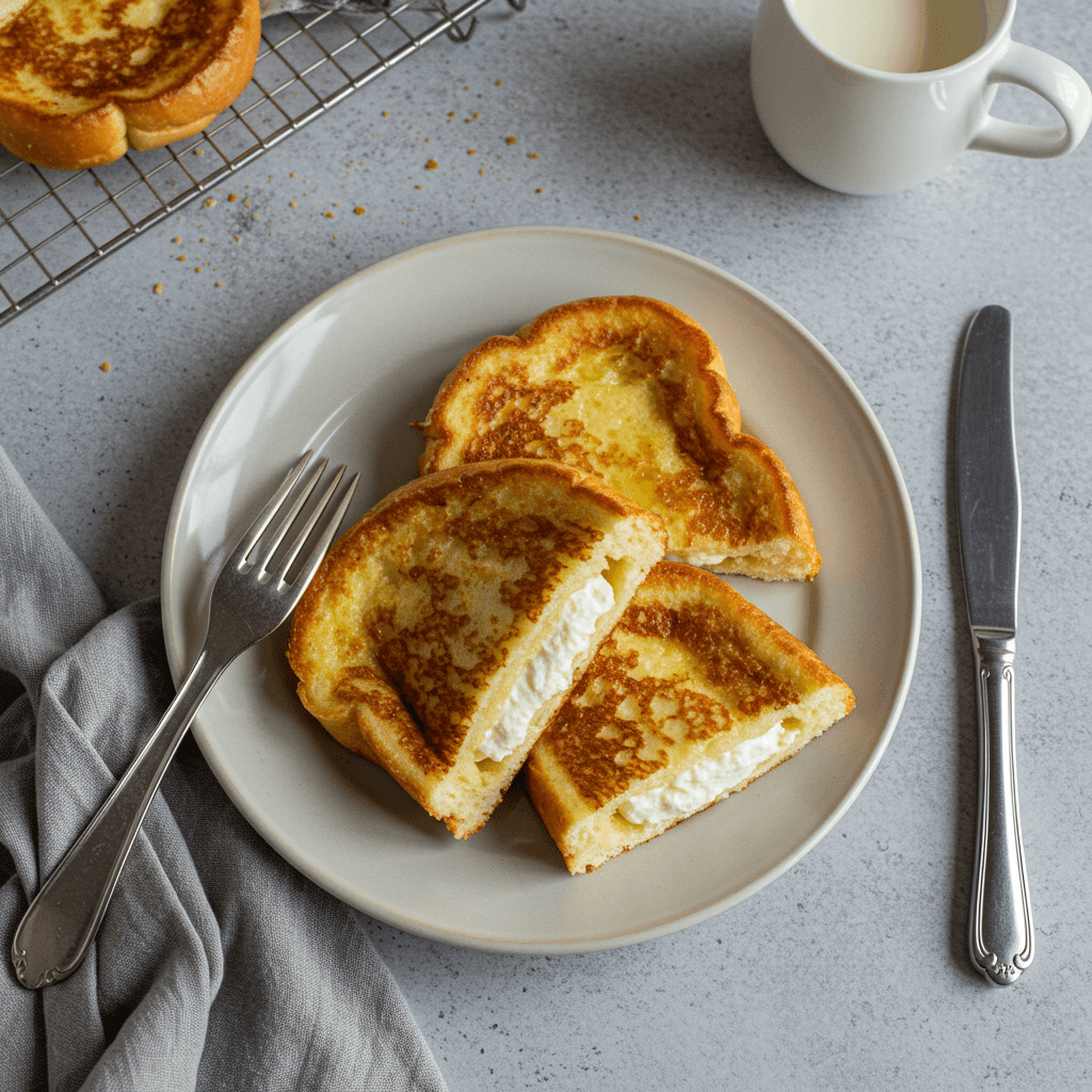 Stuffed Curd Cheese French Toast