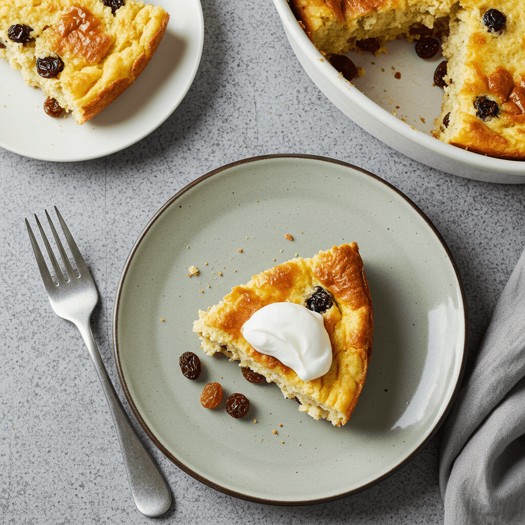 Baked Farmers Cheese Raisin Breakfast Bake