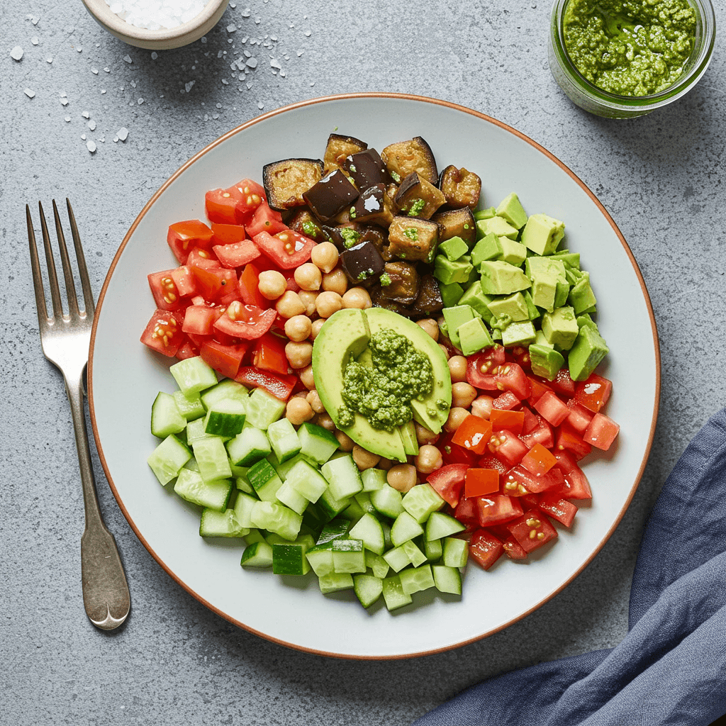 Budget Tuna Chickpea Salad with Pesto