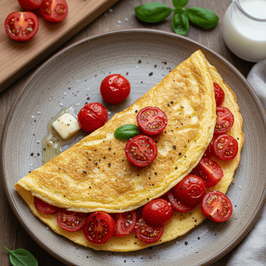 Omletas su pomidorais