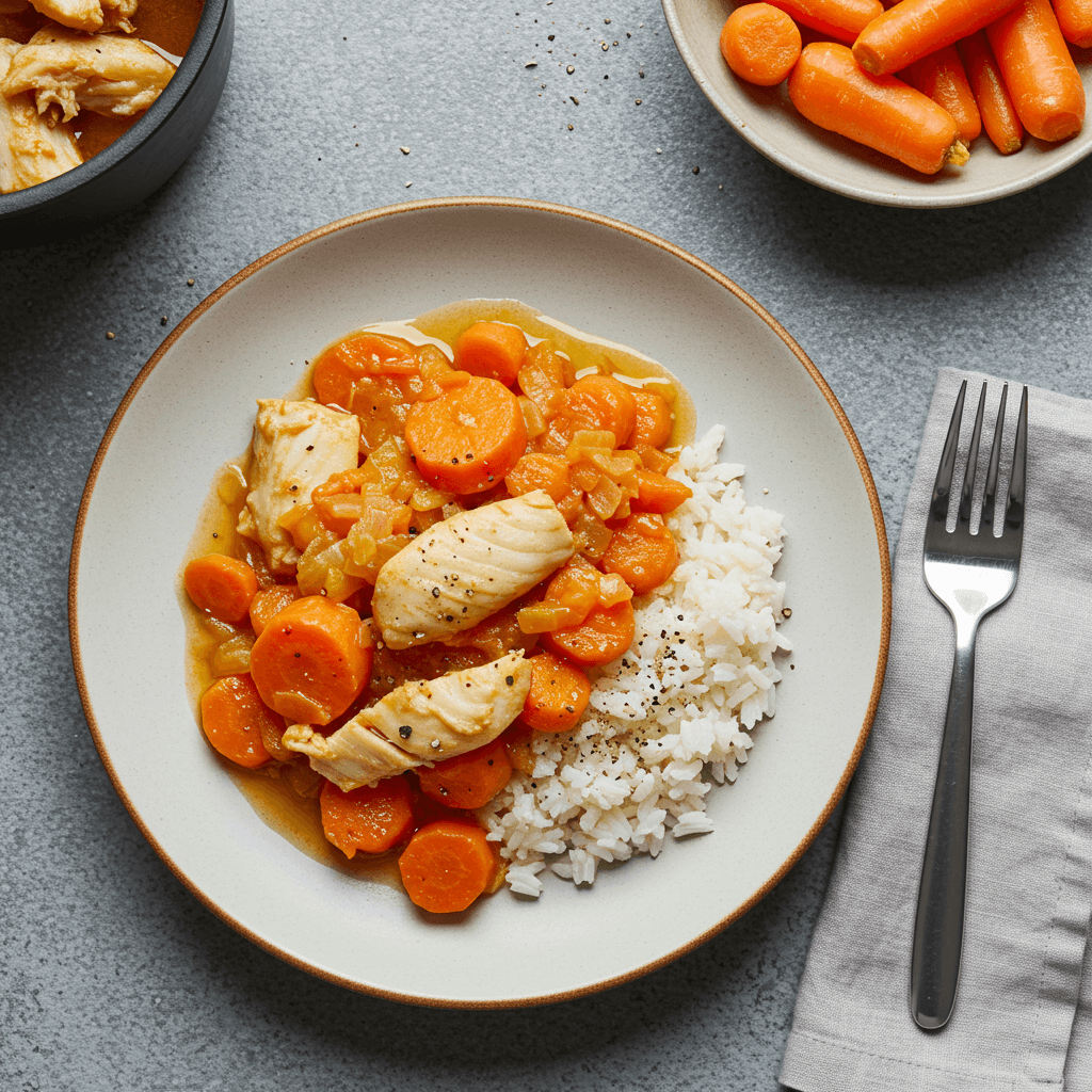 One-Pot Pressure Cooker Cod and Carrot Stew