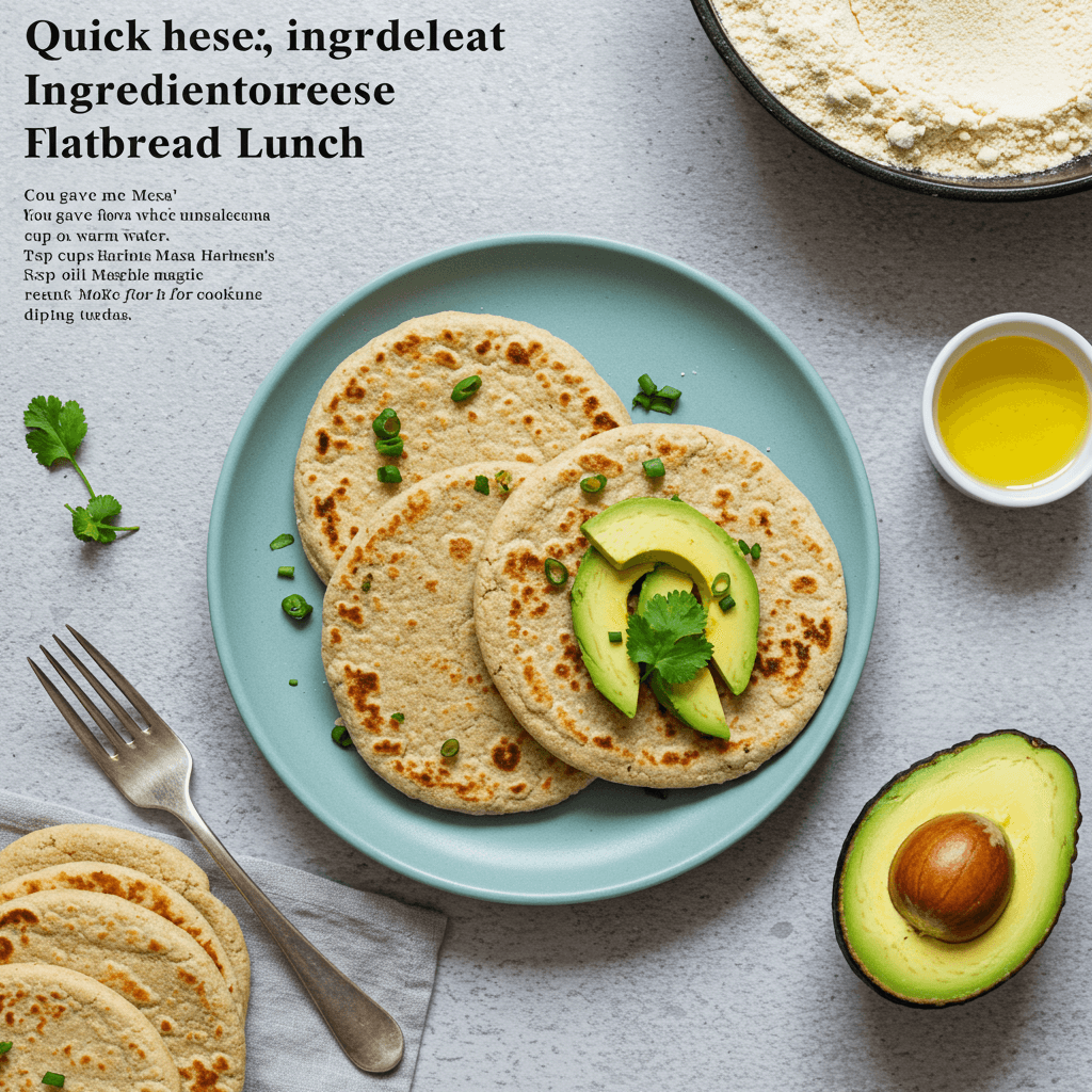 Quick Mesa Flour Flatbread Lunch