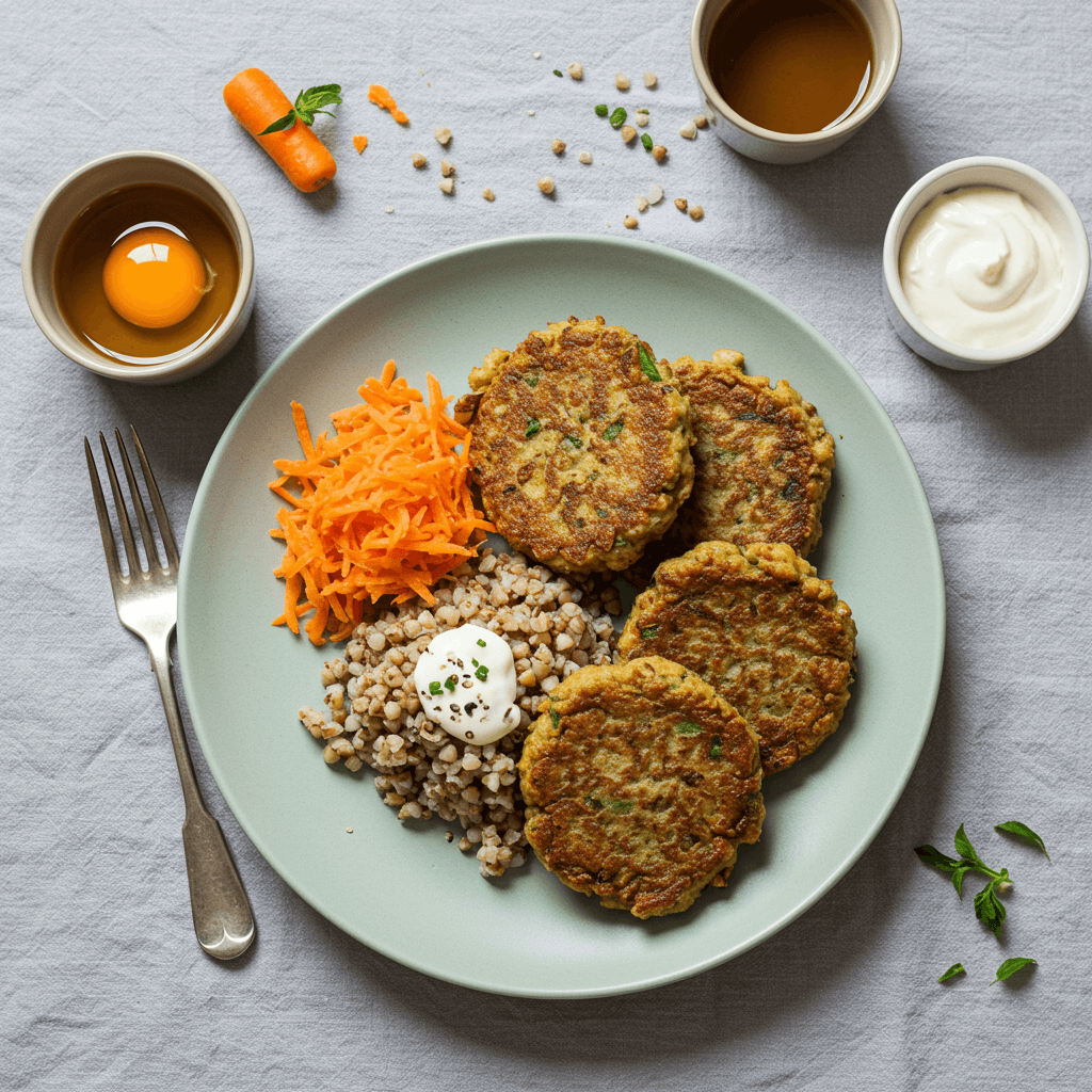 Royal Buckwheat Vegetable Fritters