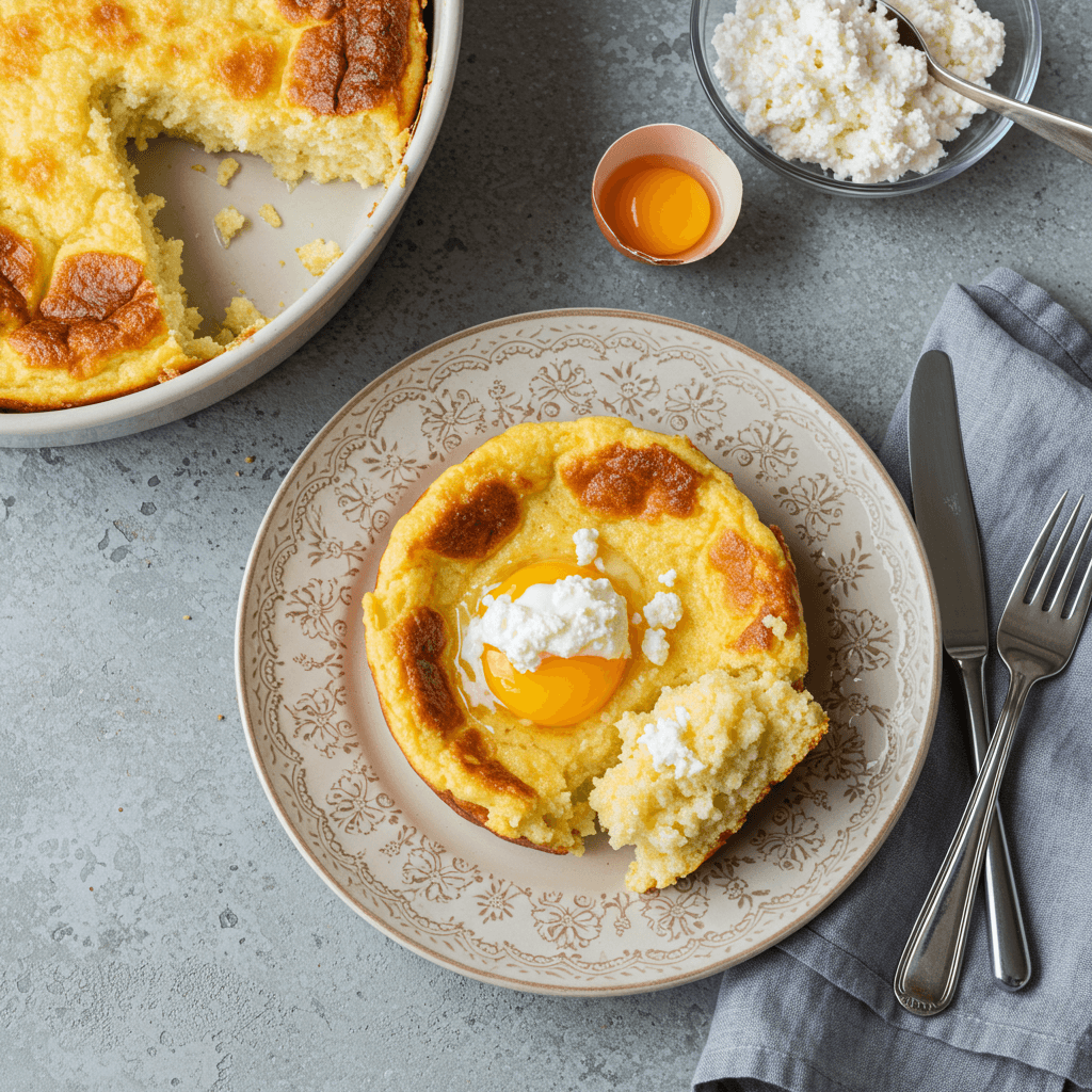 Royal Curd Cheese and Semolina Breakfast Bake