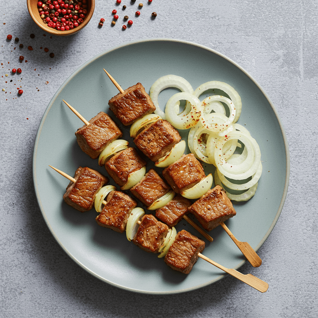 Royal Kefir Pork Neck Skewers