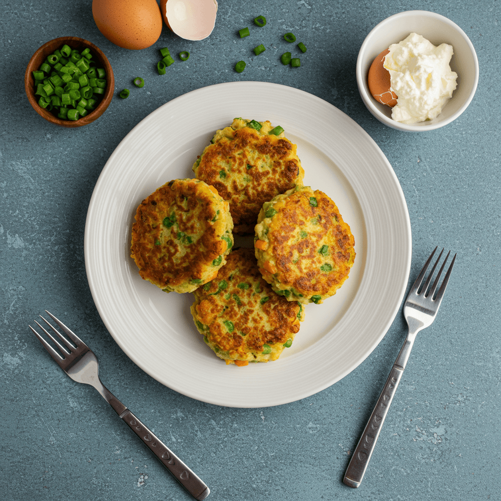 Savory Curd Cheese and Veggie Fritters