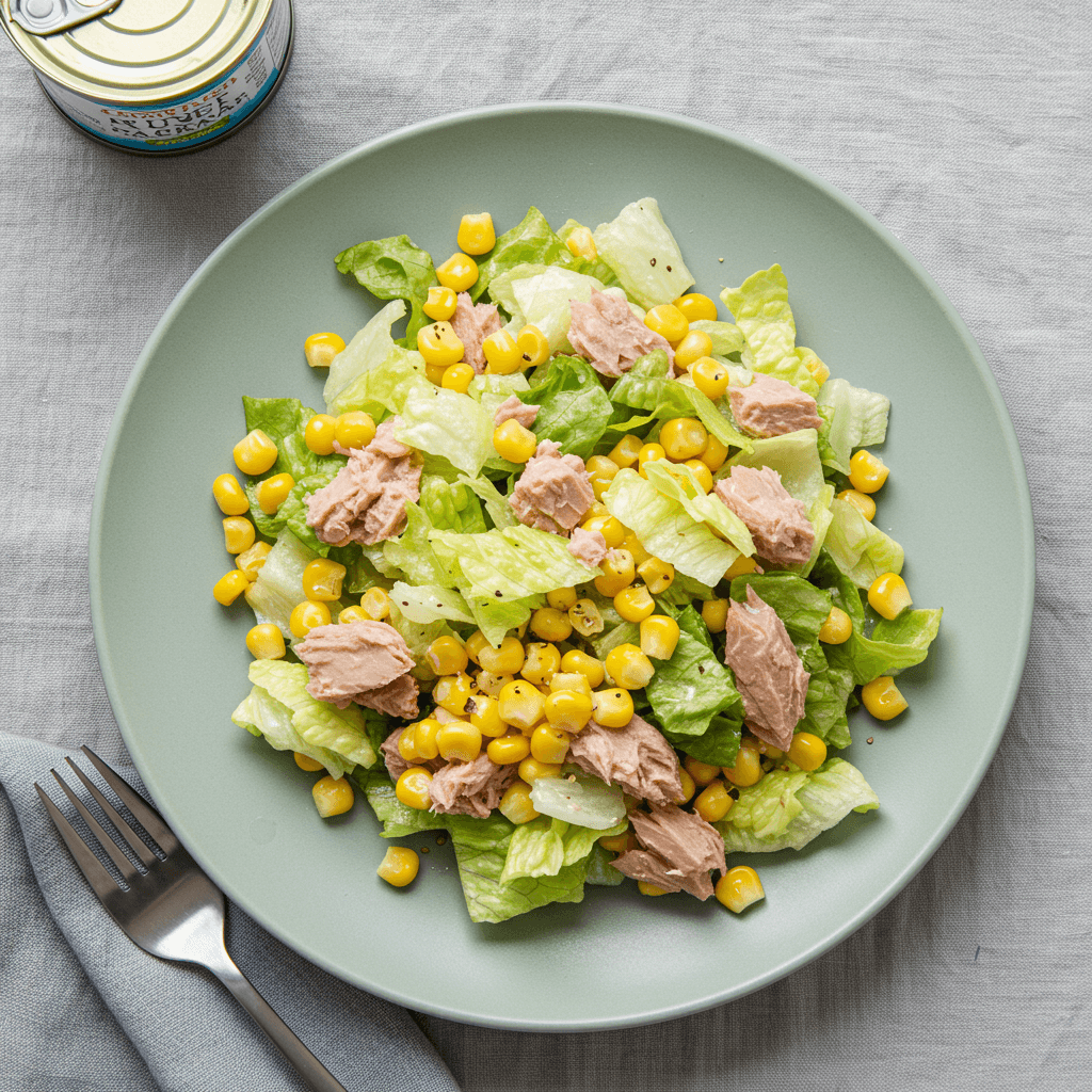 Simple Tuna and Corn Salad Lunch
