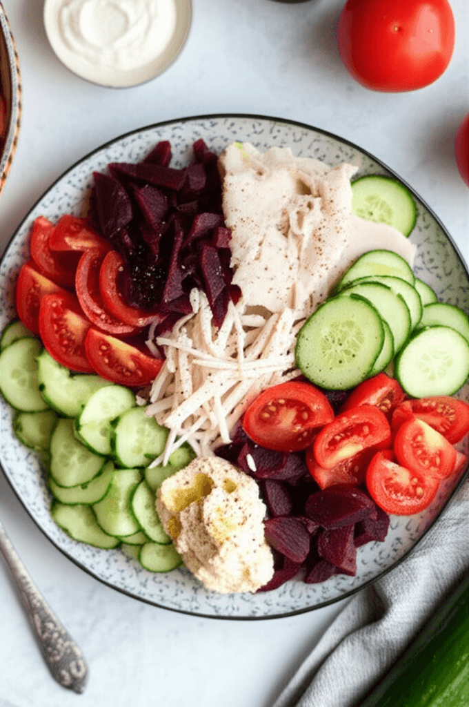 Turkey and Hummus Salad