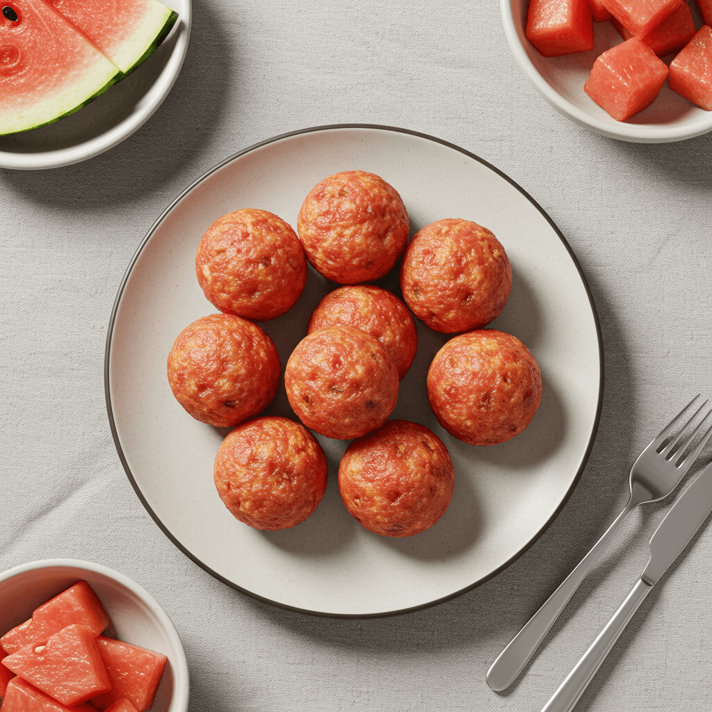 Watermelon Flour Egg Bites