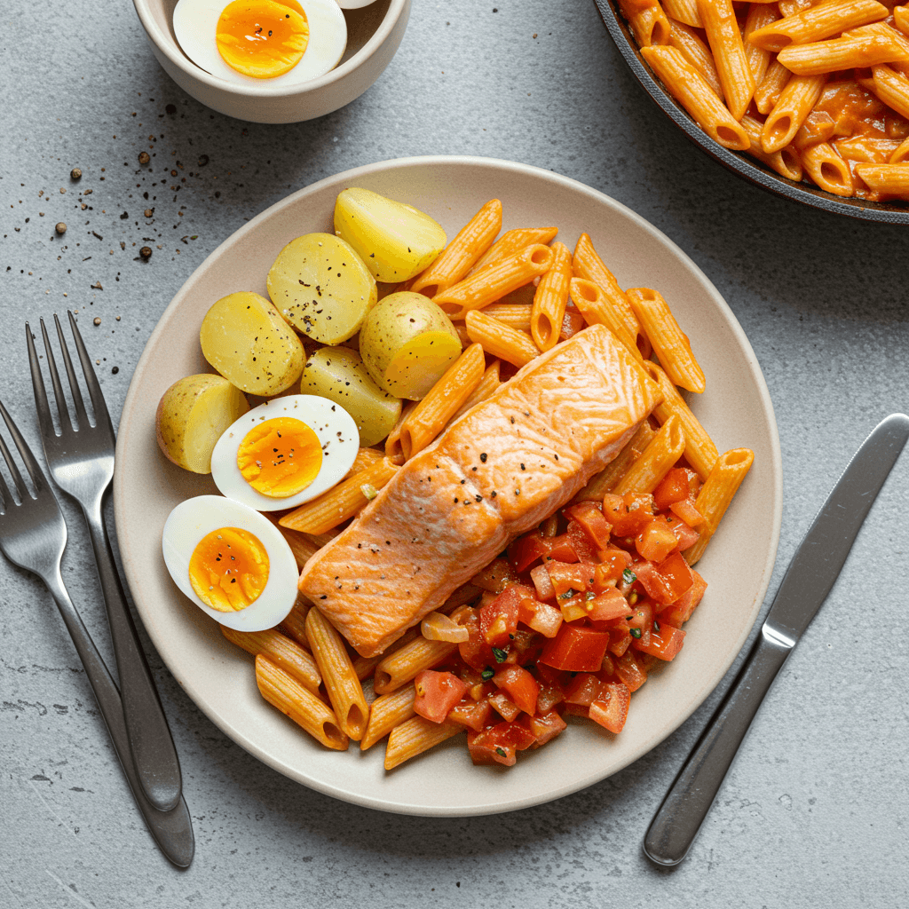 Zesty Salmon & Pasta Power Bowl