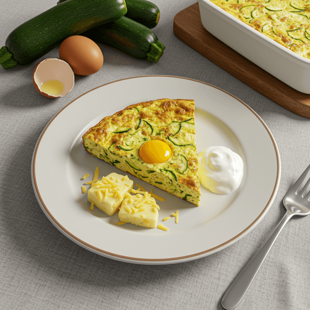 Zucchini Cheese Egg Lunch Bake